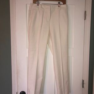 NWT - Ann Taylor Factory Ivory Textured Pants - 6